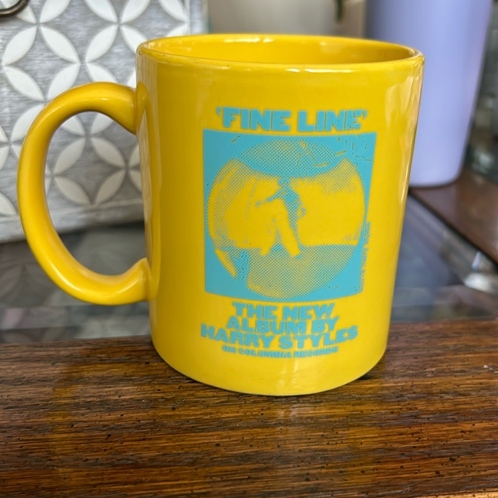 Harry Styles Fine Line album cover yellow 12oz ceramic mug
